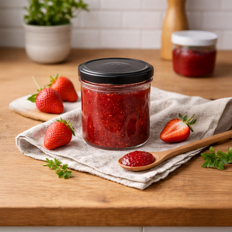 Słoik 350ml prosty + zakrętka 8 sztuk